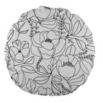 Contemporary Nature Seamless Pattern Large 18  Premium Flano Round Cushions Back