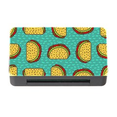 Taco-drawing-background-mexican-fast-food-pattern Memory Card Reader With Cf by Pakemis