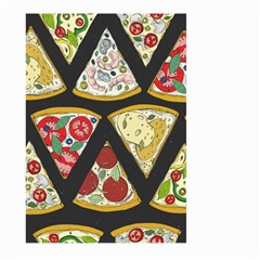 Vector-seamless-pattern-with-italian-pizza-top-view Large Garden Flag (two Sides) by Pakemis
