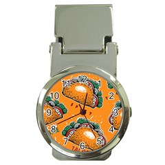 Seamless Pattern With Taco Money Clip Watches by Pakemis
