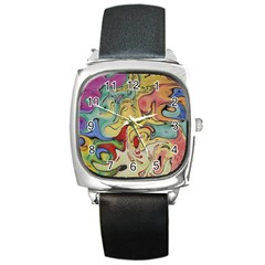 Abstract Art Square Metal Watch by gasi