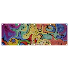 Abstract Art Banner And Sign 12  X 4  by gasi