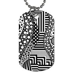 Black And White Dog Tag (two Sides) by gasi