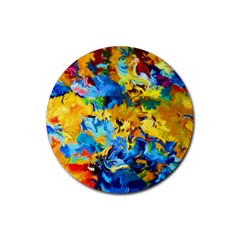 Abstract Art Rubber Coaster (round) by gasi