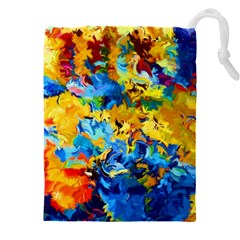 Abstract Art Drawstring Pouch (5xl) by gasi
