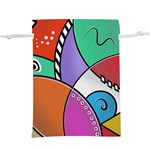 Modern art Lightweight Drawstring Pouch (XL) Back