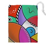Modern art Drawstring Pouch (5XL) Front
