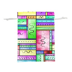 Colorful Pattern Lightweight Drawstring Pouch (s) by gasi