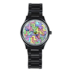Colorful Stylish Design Stainless Steel Round Watch by gasi