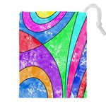 Colorful stylish design Drawstring Pouch (4XL) Front