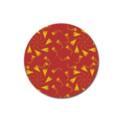 Background Pattern Texture Design Magnet 3  (round) by Ravend