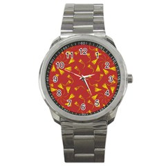 Background Pattern Texture Design Sport Metal Watch by Ravend