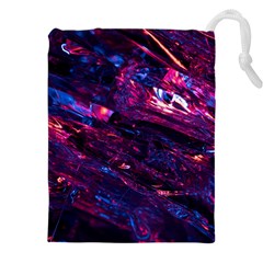 Space Futuristic Shiny Abstraction Drawstring Pouch (4xl) by Pakemis