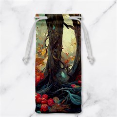 Abstract Texture Forest Trees Fruits Nature Leaves Jewelry Bag by Pakemis