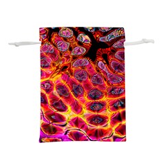 Fractal Black Texture Wallpaper Art Design Lightweight Drawstring Pouch (l) by Pakemis