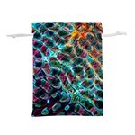 Fractal Abstract Waves Background Wallpaper Lightweight Drawstring Pouch (L) Back