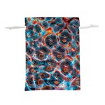 Fractal Black Texture Wallpaper Art Design Art Lightweight Drawstring Pouch (L) Front