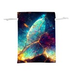 Abstract Galactic Lightweight Drawstring Pouch (M) Front