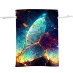 Abstract Galactic Lightweight Drawstring Pouch (XL) Front