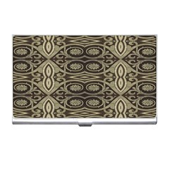 Vintage Ornament Pattern Business Card Holder by dflcprintsclothing
