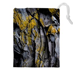Rock Wall Crevices  Drawstring Pouch (5xl) by artworkshop