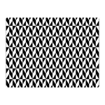 Seamless Abstract Geometric Pattern Background Premium Plush Fleece Blanket (Mini) 35 x27  Blanket Back
