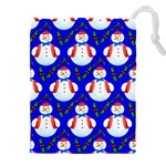 Seamless Repeat Repeating Pattern Drawstring Pouch (5XL) Front