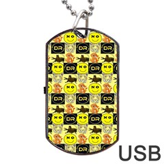 Smily Dog Tag Usb Flash (one Side) by Sparkle