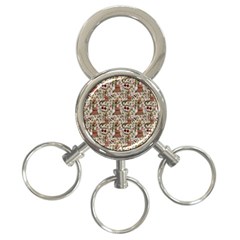 Pattern  3-ring Key Chain by Gohar