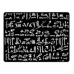 Sanscrit Pattern Design One Side Fleece Blanket (small) by dflcprintsclothing