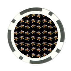 Dancing Clowns Black Poker Chip Card Guard (10 Pack) by TetiBright