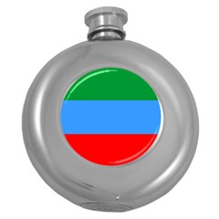 Dagestan Flag Round Hip Flask (5 Oz) by tony4urban