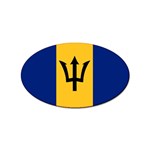 Barbados Sticker (Oval) Front