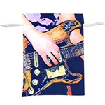 Stevie Ray Guitar  Lightweight Drawstring Pouch (XL) Back