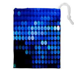 Pattern Blue Logo Drawstring Pouch (5xl) by artworkshop