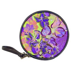 Purple Leaves Classic 20-cd Wallets by DinkovaArt