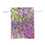 Abstract intarsio Lightweight Drawstring Pouch (S) Back