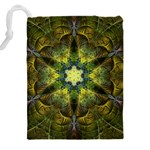 Fractal-fantasy-design-background- Drawstring Pouch (5XL) Back
