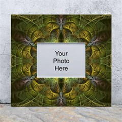 Fractal-fantasy-design-background- White Wall Photo Frame 5  X 7  by Vaneshart