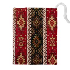 Uzbek Pattern In Temple Drawstring Pouch (5xl) by artworkshop
