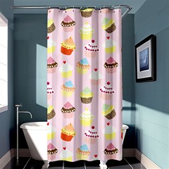Cupcakes! Shower Curtain 36  X 72  (stall)  by fructosebat