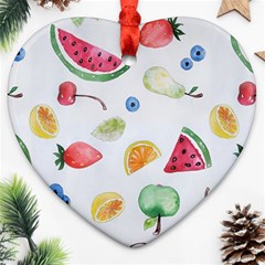 Fruit! Heart Ornament (two Sides) by fructosebat
