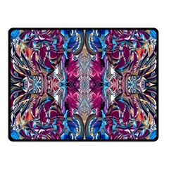 Abstract Blend Repeats One Side Fleece Blanket (small) by kaleidomarblingart