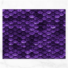 Purple Scales! Rectangular Jigsaw Puzzl by fructosebat