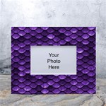 Purple Scales! White Tabletop Photo Frame 4 x6  Front
