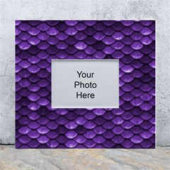 Purple Scales! White Wall Photo Frame 5  X 7  by fructosebat