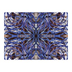 Denim Blend Repeats I Premium Plush Fleece Blanket (mini) by kaleidomarblingart