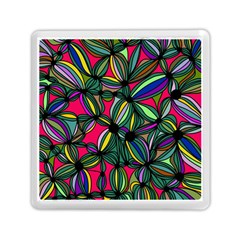 Background Pattern Flowers Seamless Memory Card Reader (square) by Jancukart