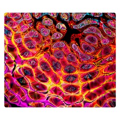 Fractal Black Texture Wallpaper One Side Premium Plush Fleece Blanket (small) by Jancukart