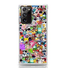 Assorted Cartoon Characters Doodle  Style Heroes Samsung Galaxy Note 20 Ultra Tpu Uv Case by Jancukart